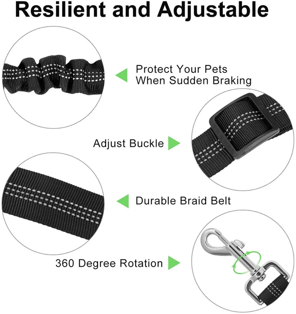 Elastic Safety Belt for Pets